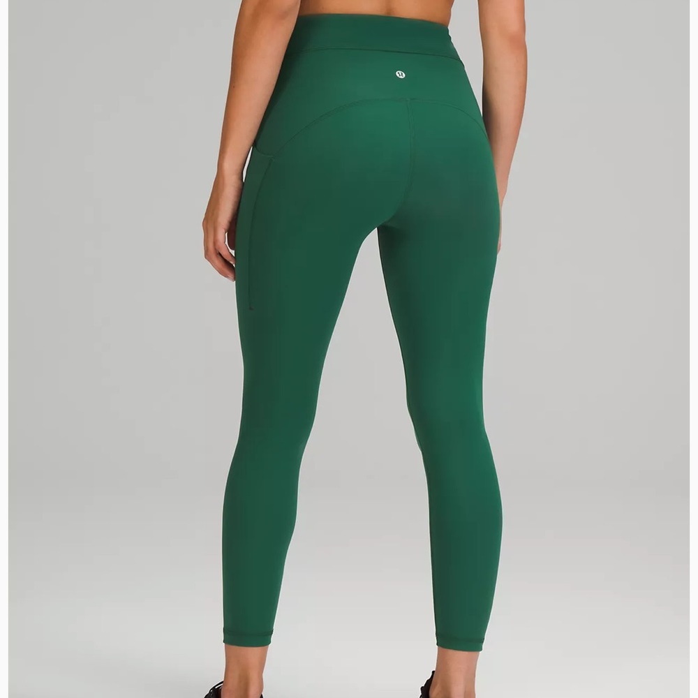 Lululemon Power Thru High-Rise Tight 25" leggings everglade green